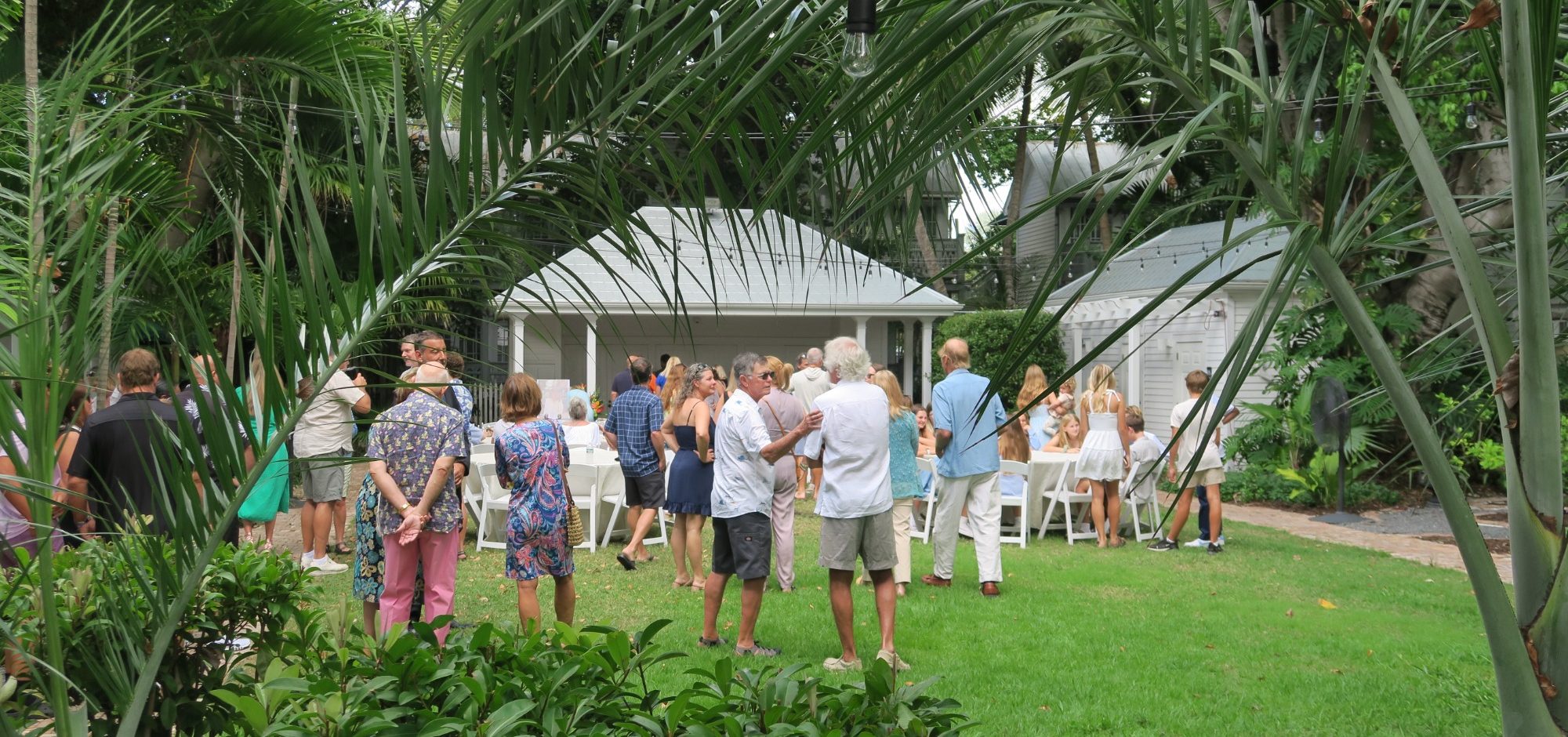 Catered Brunch Event A group of Key West locals gathered on the lawn of the Oldest House, Duval Street Key West for a special occasion