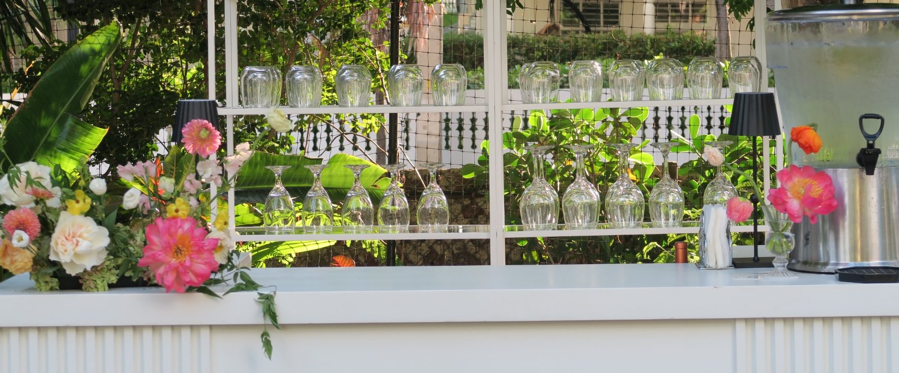 Garden Bar Destination Catering & Events Garden Bar for a Key West Wedding