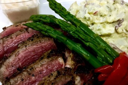 Plated Steak, herd demi Choose Your Plated Dinner option,